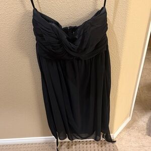 White House Black Market Black Strapless Dress